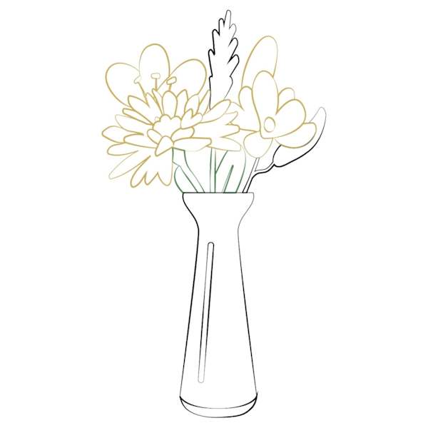 Arrangement of cut flowers