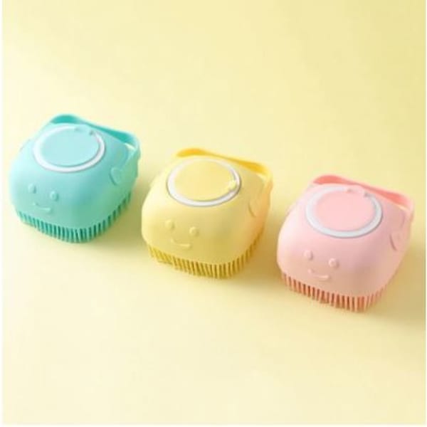 Bath Scrubber With Soap Dispenser - Single Piece