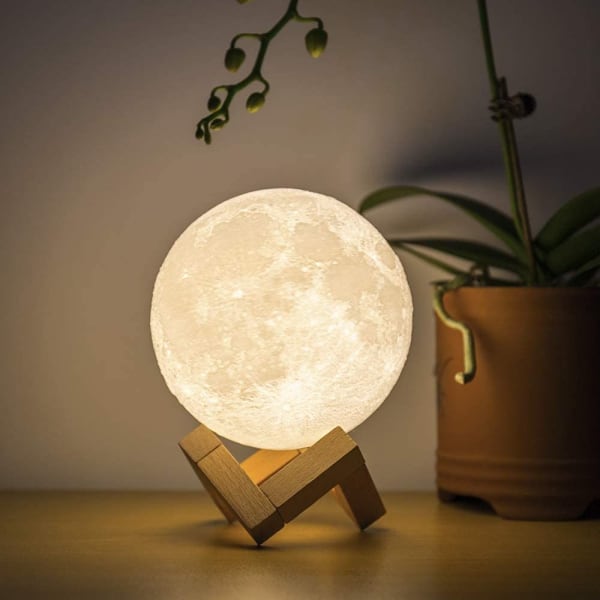Big 3D Touch Moon Light With Stand