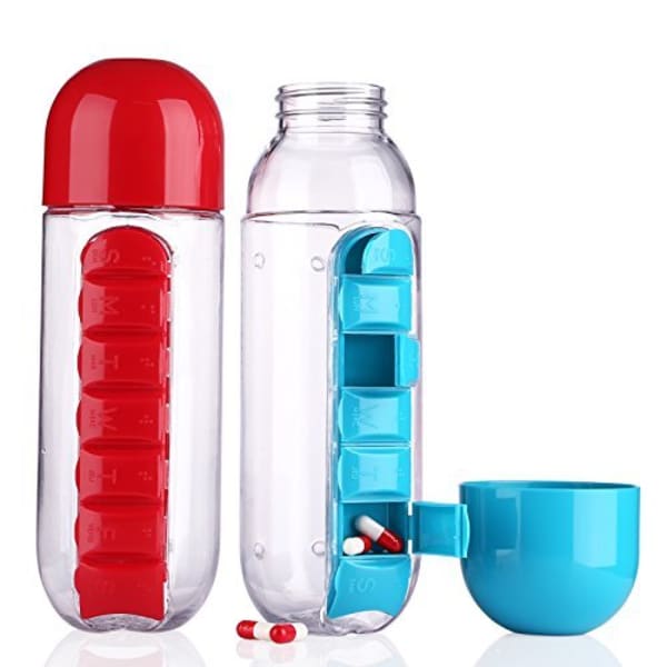 Bottle With Pill Storage - 750ml - Single Piece