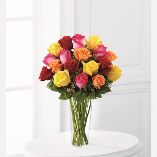 Bright Spark Rose Bouquet