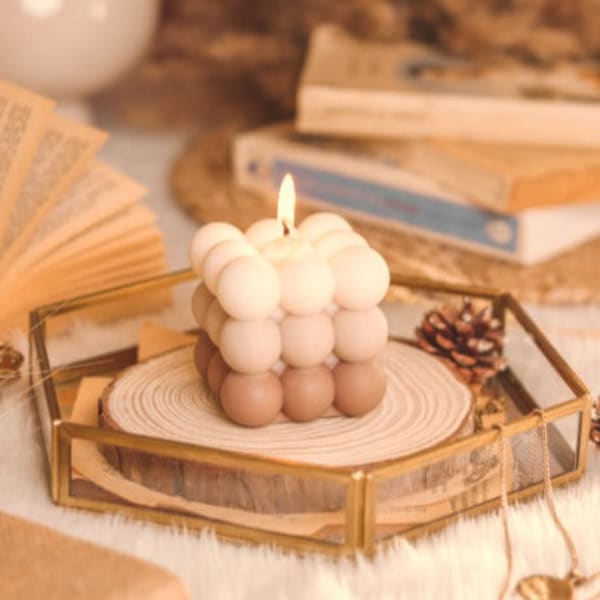 Bubble Candle - Ombre - Earthy - Single Piece