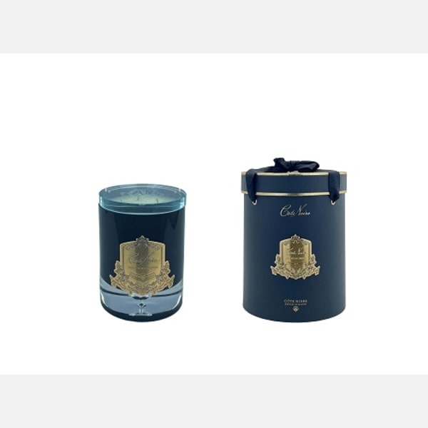 C ôte Noire Pink Champagne Luxury Candle - Navy Glass