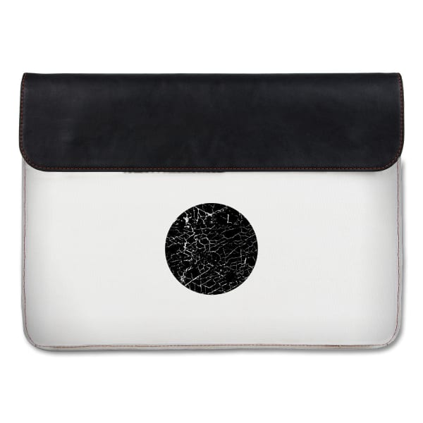 Canvas Laptop Sleeve - Crackle Black