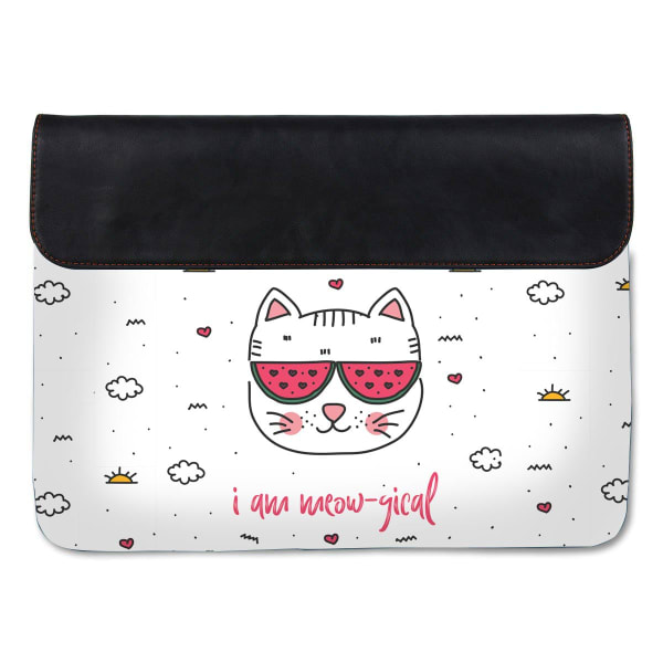 Canvas Laptop Sleeve - Meow-gical