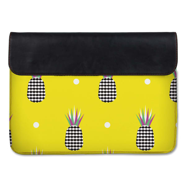 Canvas Laptop Sleeve - Pineapple Polka