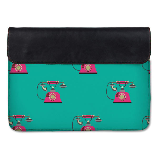 Canvas Laptop Sleeve - Retro Telephone