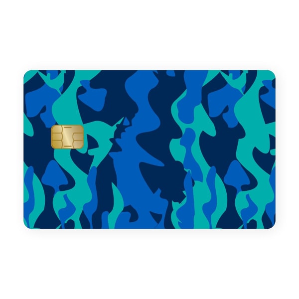 Card Skin - Blue Camo Card