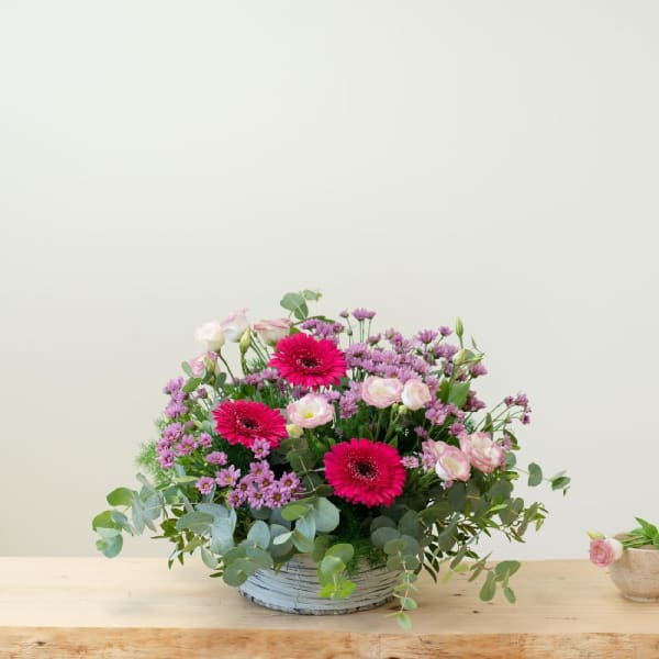 Centrepiece of Fuchsia Gerbera Daisies