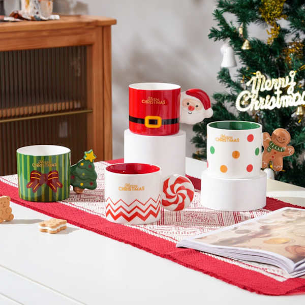 Charming Christmas Mug - Assorted - Single Piece
