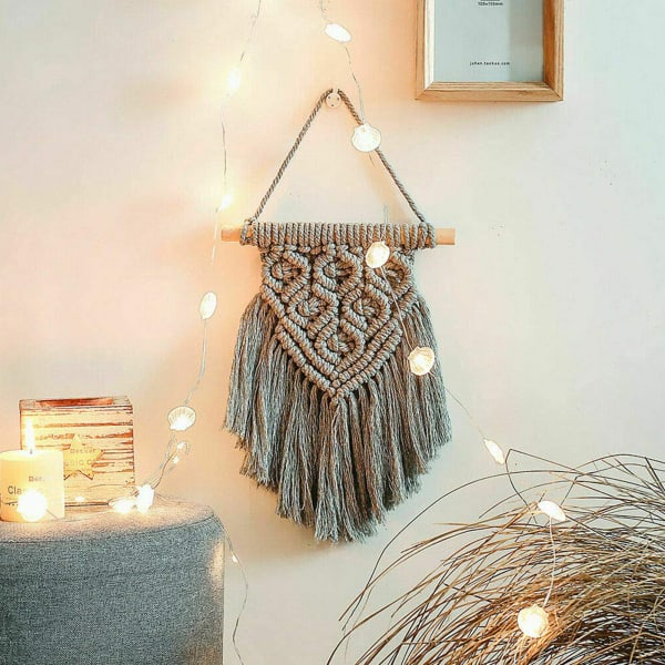 Chic Macrame Wall Hanging - Assorted - Set Of 2