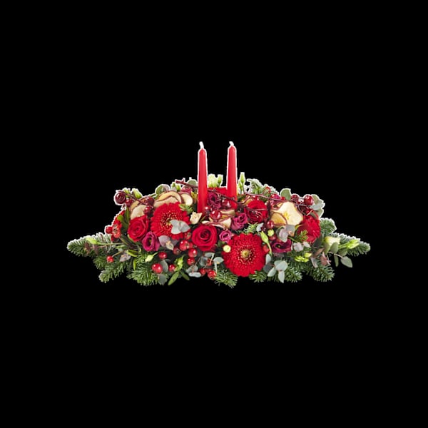 Christmas log red