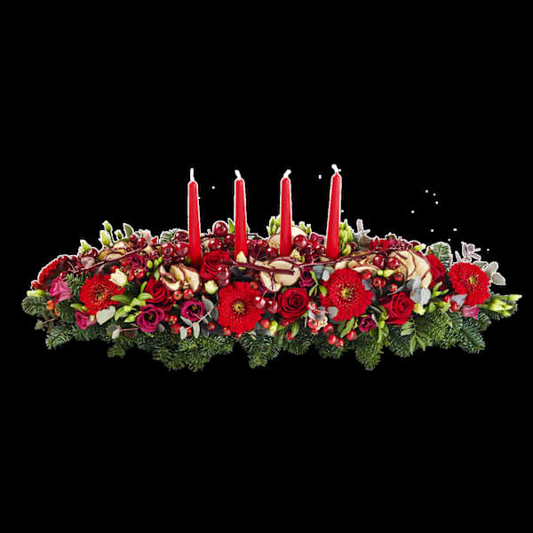 Christmas log red