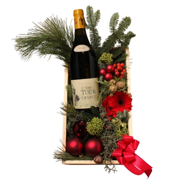 Christmas wine box