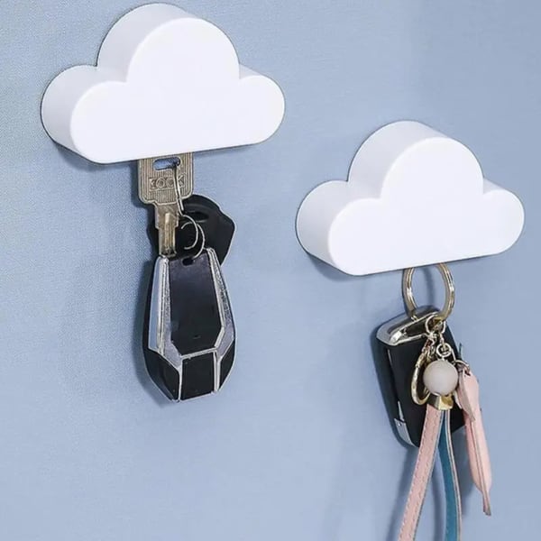 Cloud-Shaped Key Holder - Magnetic - Assorted - Single Piece
