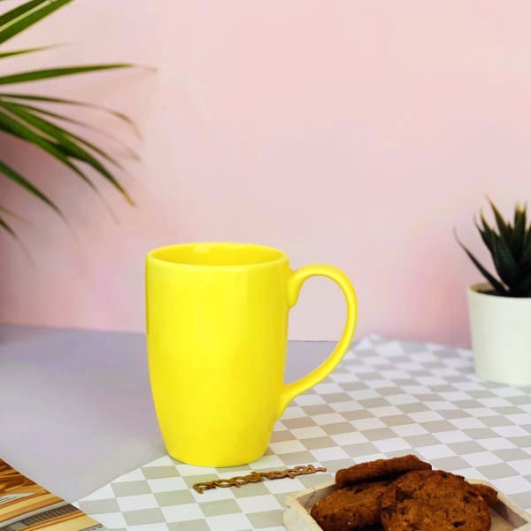 Coffee Mug - Ceramic - Yellow - Single Piece