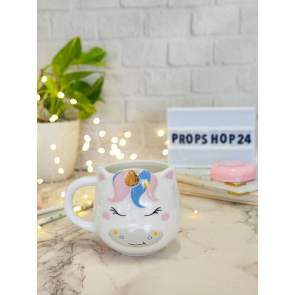 Coffee Mug - Unicorn Horn - Ceramic - Single Piece