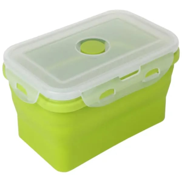 Collapsible Silicon Lunch Box - 800ml - Green