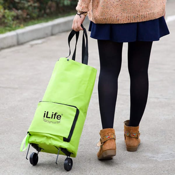 Collapsible Trolley Bag - Single Piece - Green