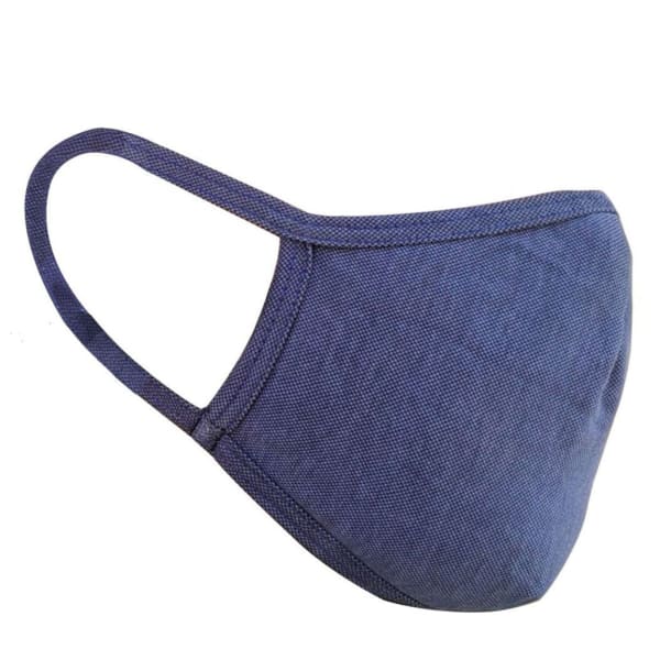 Cotton Face Mask - Flat Dust Masks - Navy Blue