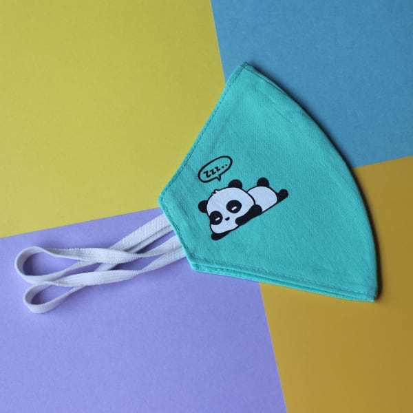 Cotton Face Mask - Lazy Panda