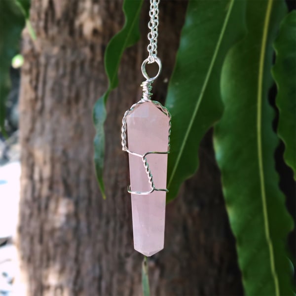 Crystal Necklace - Rose Quartz