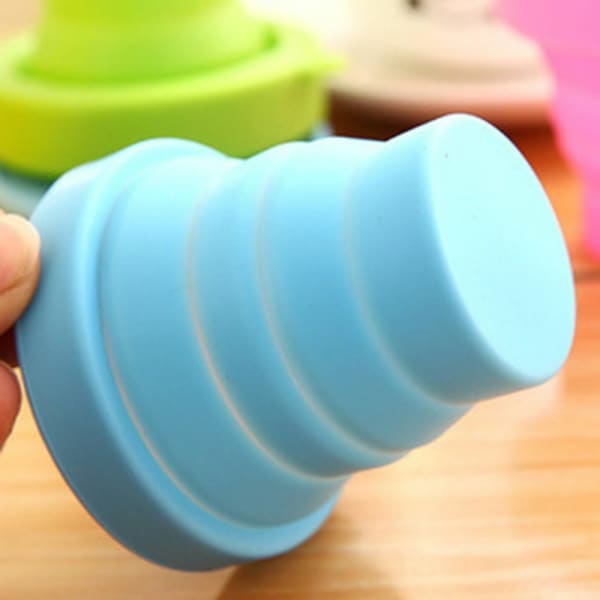 Cup With Lid - Collapsible - Single Piece