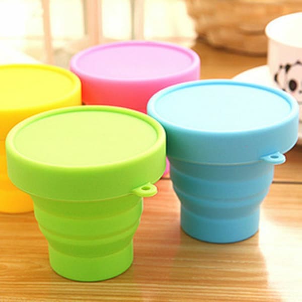 Cup With Lid - Collapsible - Single Piece