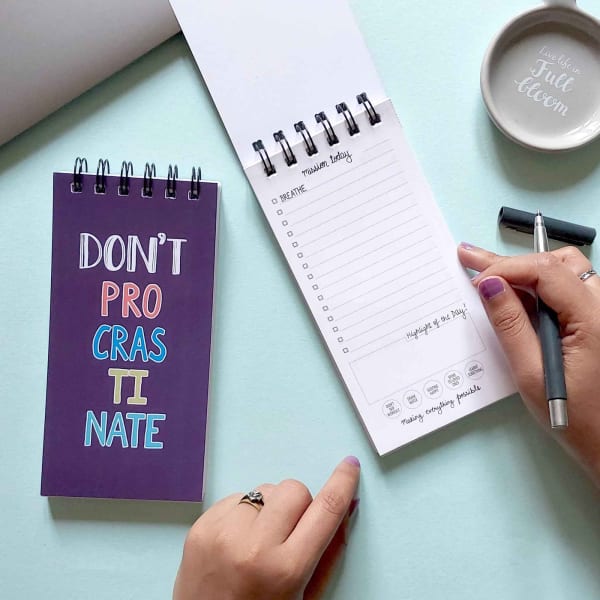 Daily Planner - Do Not Procrastinate - Single Piece