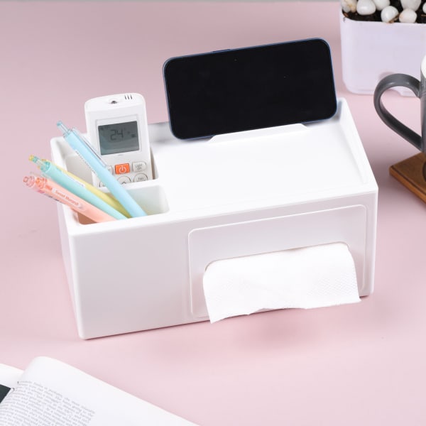 Desk Organizer - Tissue Box - Single Piece