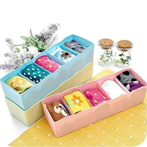 Drawer Organizer 5 Compartments SIngle Piece