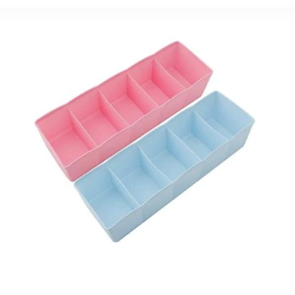 Drawer Organizer 5 Compartments SIngle Piece