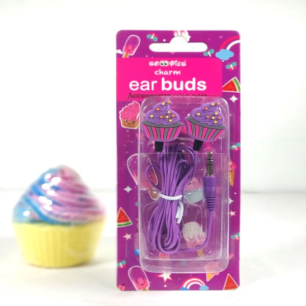 Earphones - Cupcake Charm Earphones