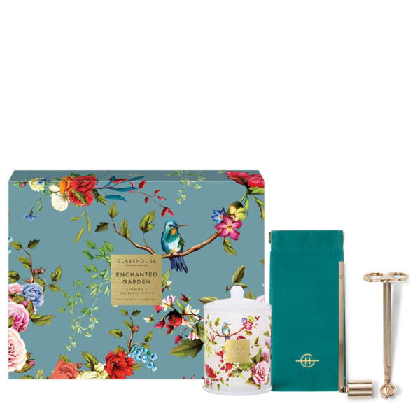 Enchanted Garden Soy Candle & Care kit