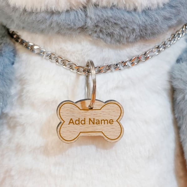 Engraved Bone Shaped Pet Tag