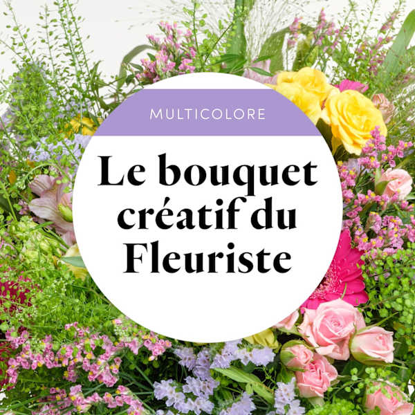 Florist creative bouquet - multicolored