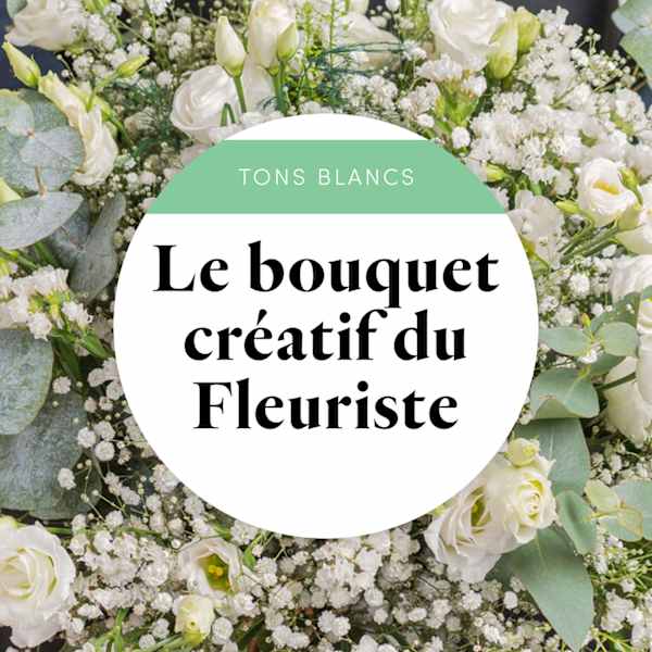 Florist creative bouquet - White
