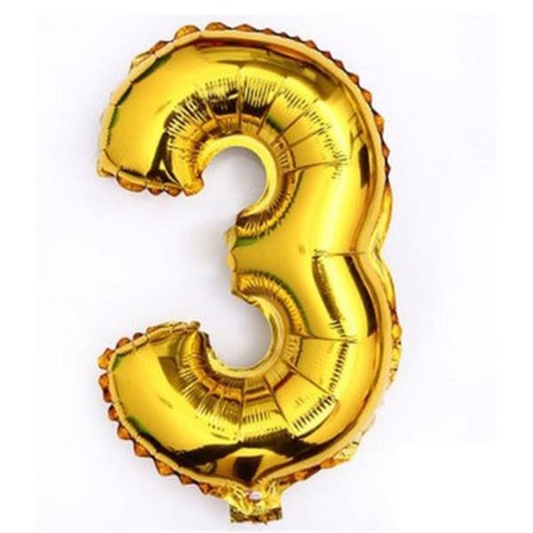 Foil Balloon - Number - Gold