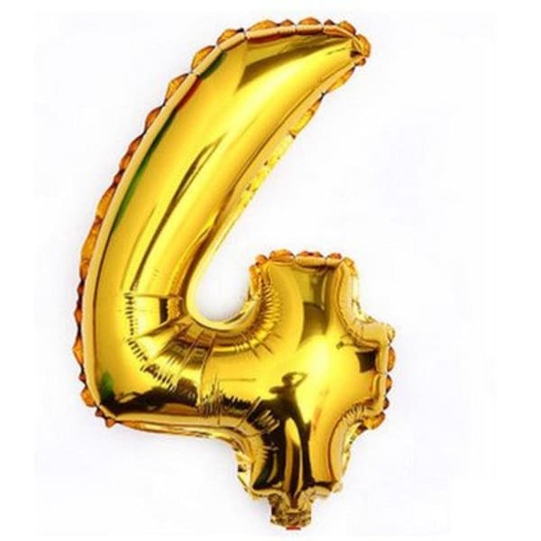 Foil Balloon - Number - Gold