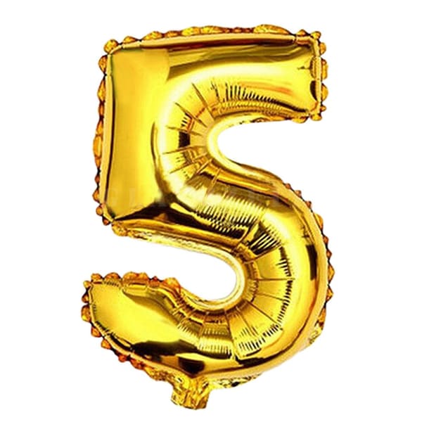 Foil Balloon - Number - Gold