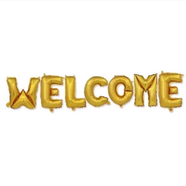 Foil Balloon - Welcome - Single Piece