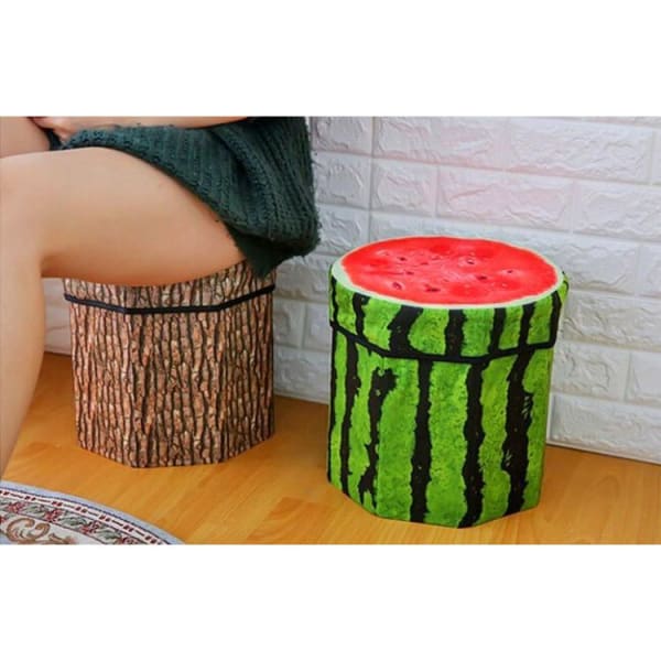 Foldable Stool Cum Organizer - Fruit - Single Piece