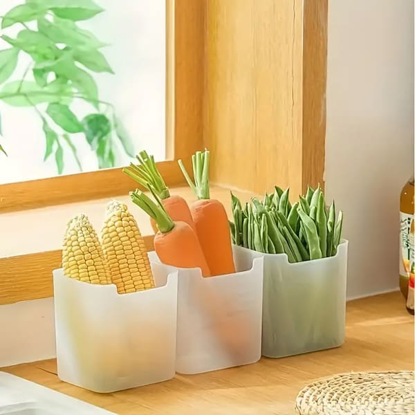 Fridge Organizer Box - Assorted - Set Of 3