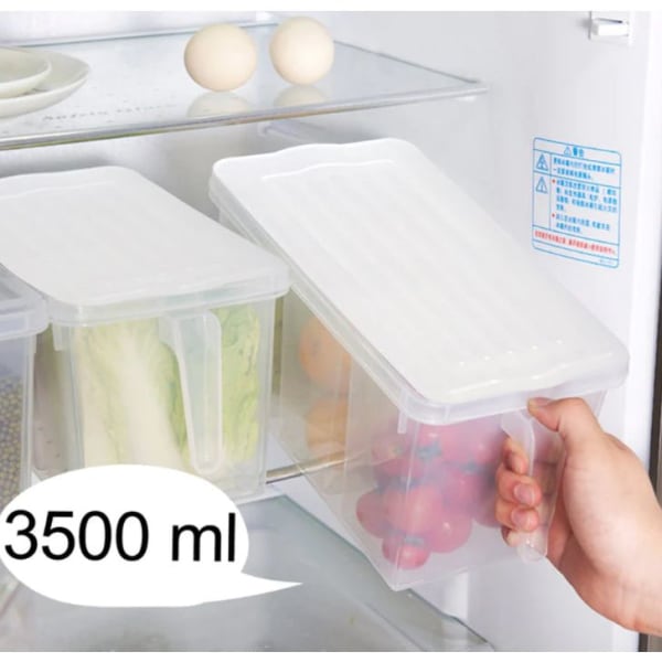 Fridge Storage Box 3 Compartments Single Piece | PropShop24 | JVS1215263