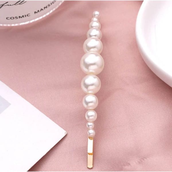 Gold Hairpin - Small Pearls