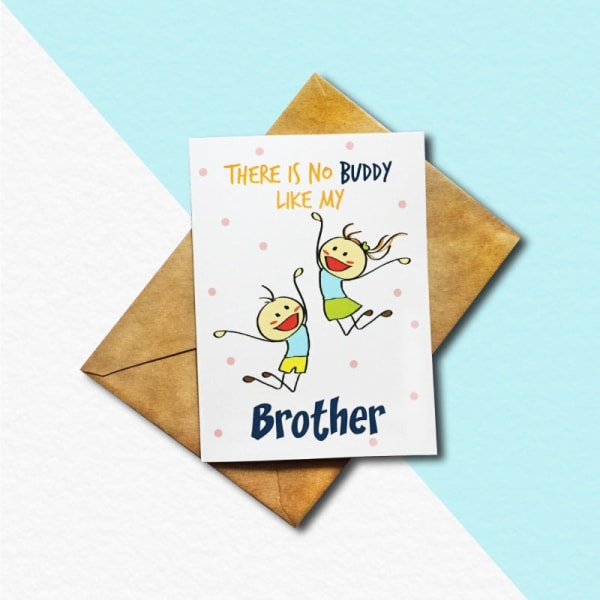 Greeting Card - Buddy Brother - Single Piece