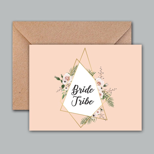 Greeting Card - Floral Bride Tribe