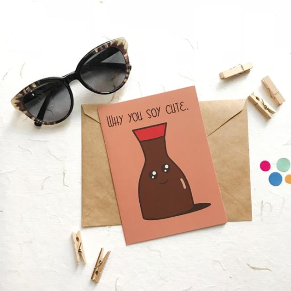 Greeting Card - Soy Cute - Single Piece