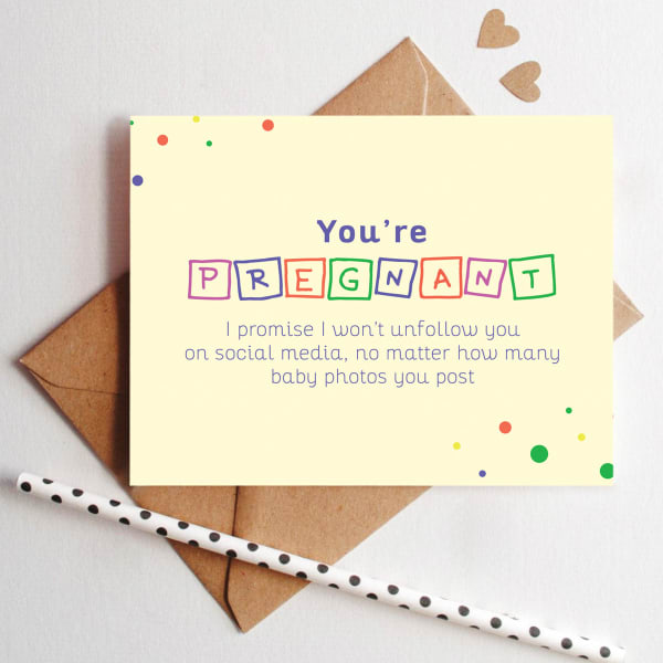 Greeting Card - You're Pregnant