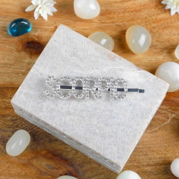 Hair Pin - Silver Glitter - Zodiac Signs